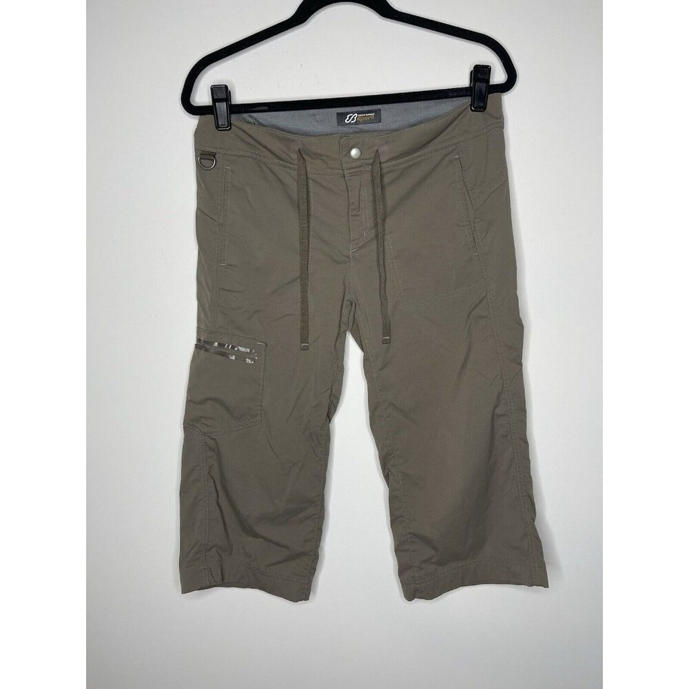 Women's Eddie Bauer Olive Green Hiking/Trail Multipocket Capri's Size 6